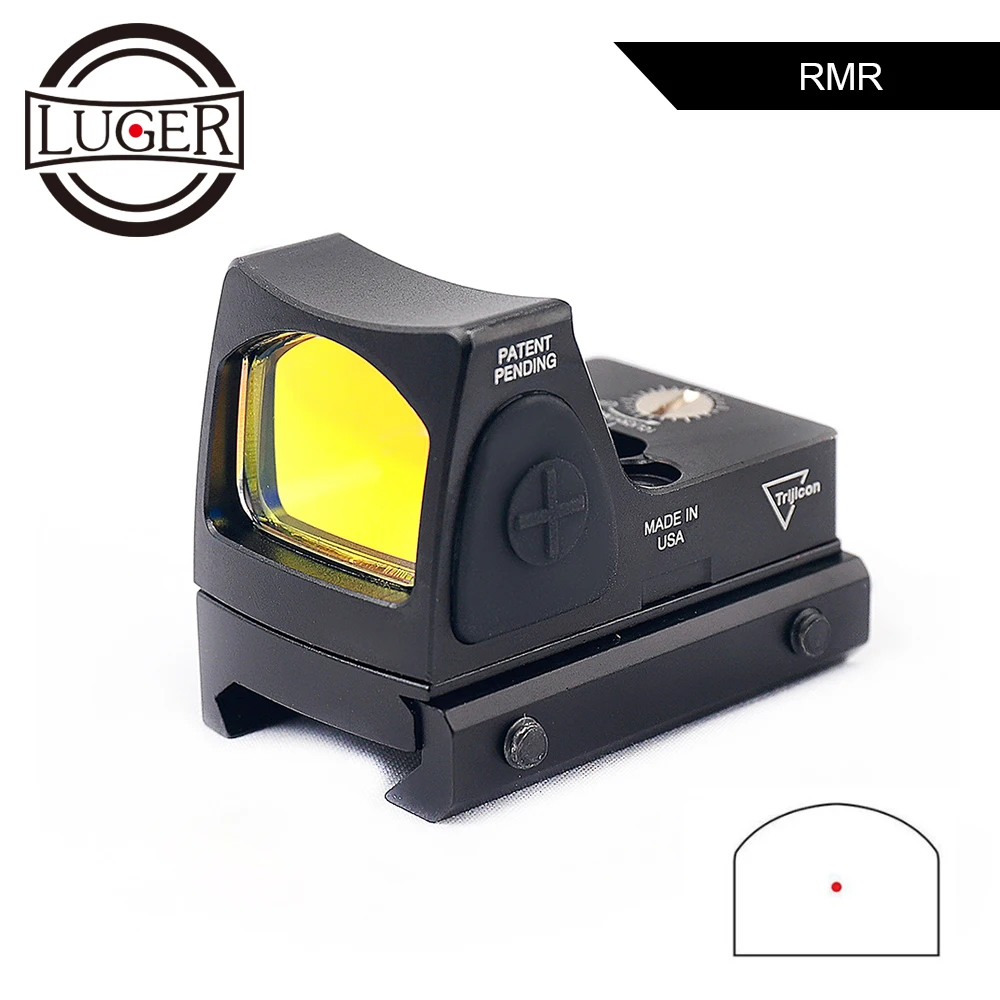 Оптический прицел для страйкбола LUGER RMR коллиматор с красной точкой витрины 20 мм