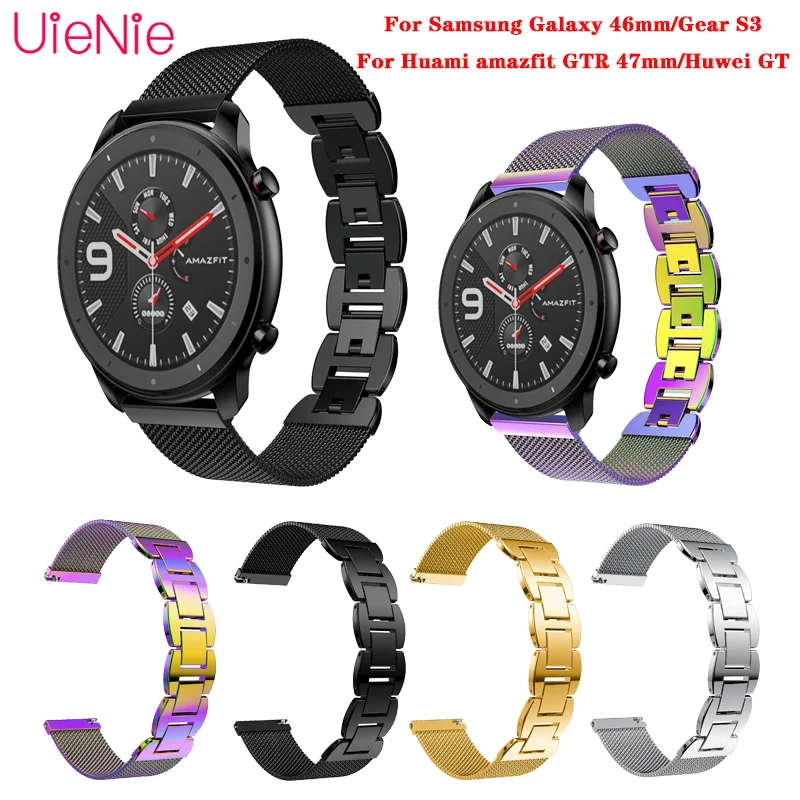 Milanese Loop Metal Jewelry Buckle Watch Band For Samsung Galaxy 46mm/Gear S3 Strap For Huami amazfit GTR 47mm/Huwei GT Band
Milanese Loop Metal Jewelry Buckle Watch Band For Samsung Galaxy 46mm/Gear S3 Strap For Huami amazfit GTR 47mm/Huwei GT Band
