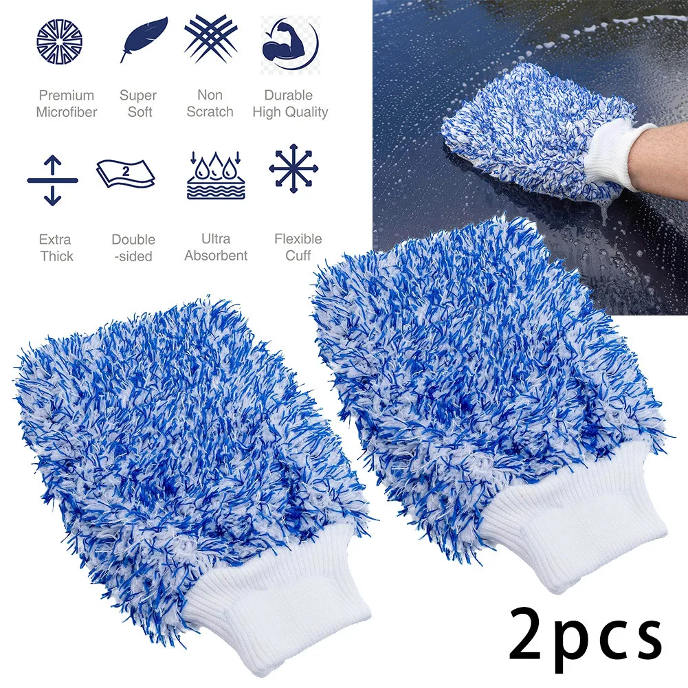 2pcs Car Wash Mitt Soft Car Cleaning Glove Ultra Soft Mitt Microfiber Madness Wash Mitt Easy To Dry Auto Detailing Car Wash Mitt
2pcs Car Wash Mitt Soft Car Cleaning Glove Ultra Soft Mitt Microfiber Madness Wash Mitt Easy To Dry Auto Detailing Car Wash Mitt