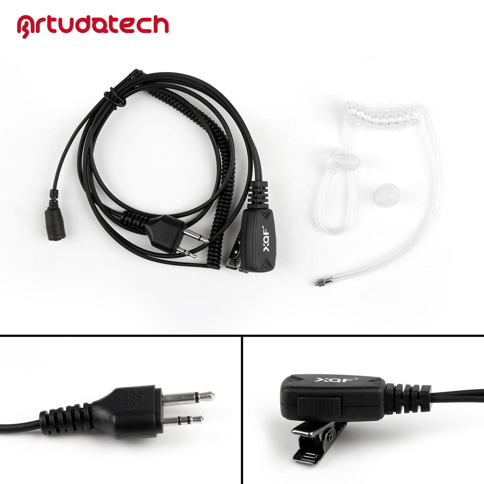 Artudatech 1 шт. Скрытая акустическая Воздушная трубка Гарнитура Vox для Midland GXT650 GXT850