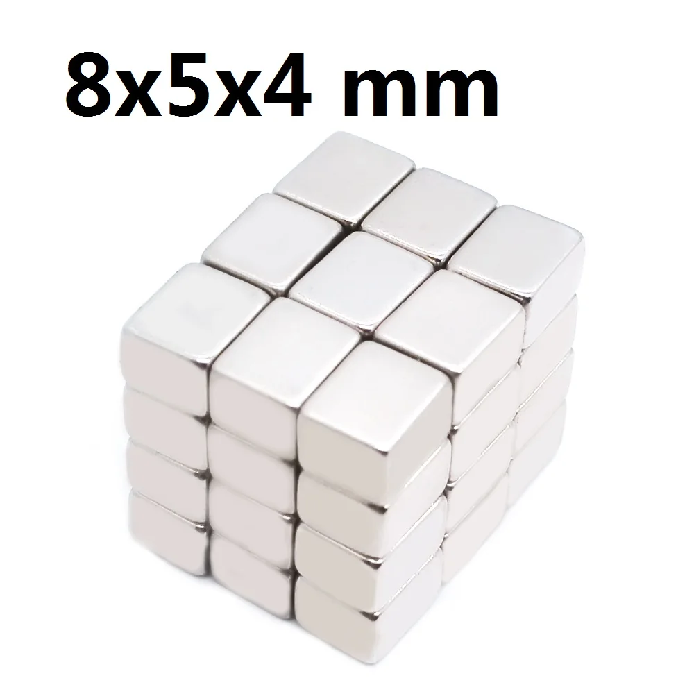 1000Pcs 8x5x4 Neodymium Magnet 8mm x 5mm x 4mm N35 NdFeB Block Super Powerful Strong Permanent Magnetic Imanes
1000Pcs 8x5x4 Neodymium Magnet 8mm x 5mm x 4mm N35 NdFeB Block Super Powerful Strong Permanent Magnetic Imanes