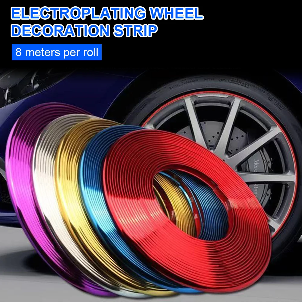 8M Car Wheel Rim Protector Decor Strip Rubber Tire Guard Line Rimblades Car Styling Moulding Trim Wheel Decoration Accessories
8M Car Wheel Rim Protector Decor Strip Rubber Tire Guard Line Rimblades Car Styling Moulding Trim Wheel Decoration Accessories