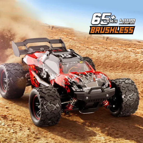 JTY Toys 1:18 RC Truck 65km/h Brushless High Speed Remote Control Trucks Bigfoot 4WD Off-Road RC Crawler Car For Children Adults
JTY Toys 1:18 RC Truck 65km/h Brushless High Speed Remote Control Trucks Bigfoot 4WD Off-Road RC Crawler Car For Children Adults