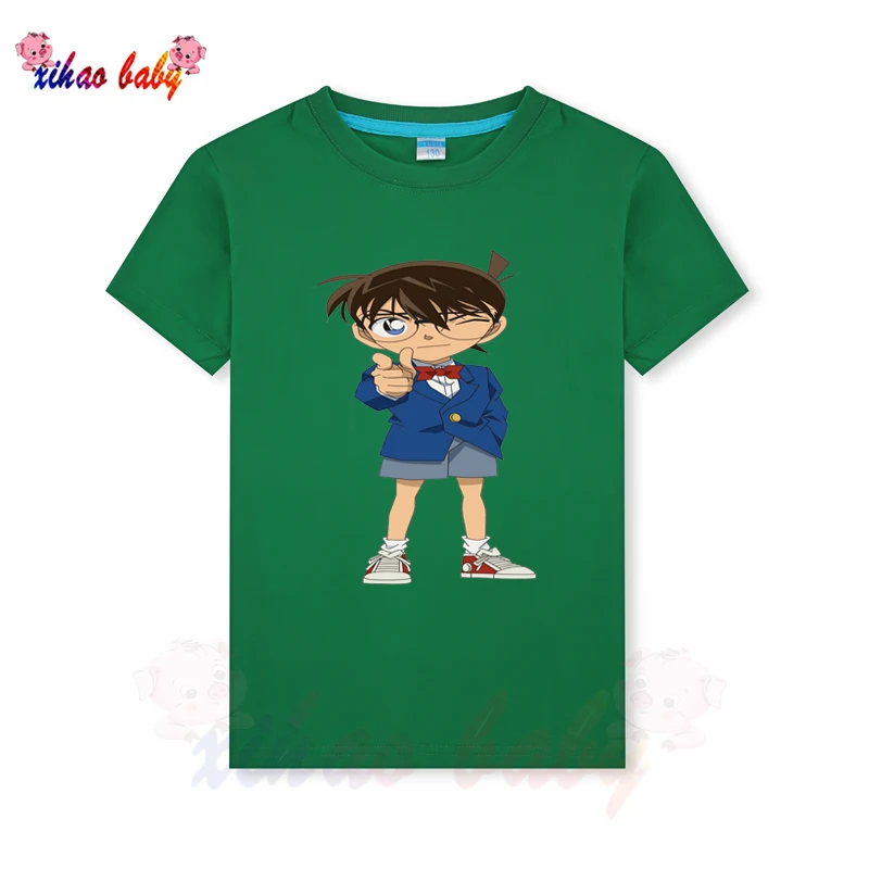 Childrens Boys T Shirt Baby Cotton Clothing Summer Top girl Cartoon Conan pattern kids Tee Size 2-15Year
Childrens Boys T Shirt Baby Cotton Clothing Summer Top girl Cartoon Conan pattern kids Tee Size 2-15Year