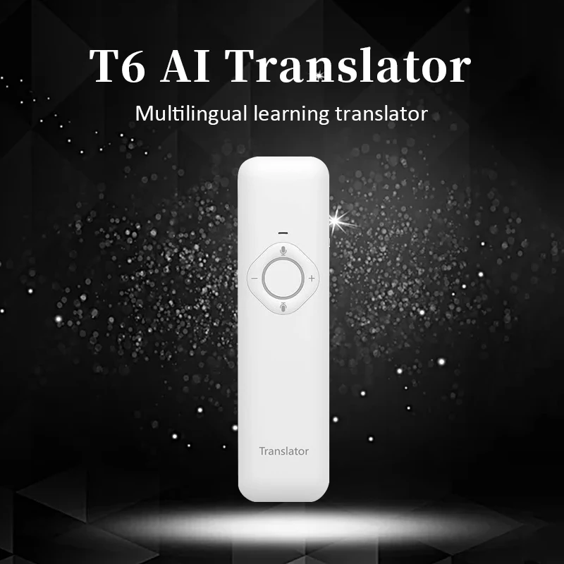 T6 портативный переводчик с искусственным интеллектом, Wi-Fi, переводчик для путешествий, встреч, голосовых текстов, языков, Прямая поставка
T6 портативный переводчик с искусственным интеллектом, Wi-Fi, переводчик для путешествий, встреч, голосовых текстов, языков, Прямая поставка