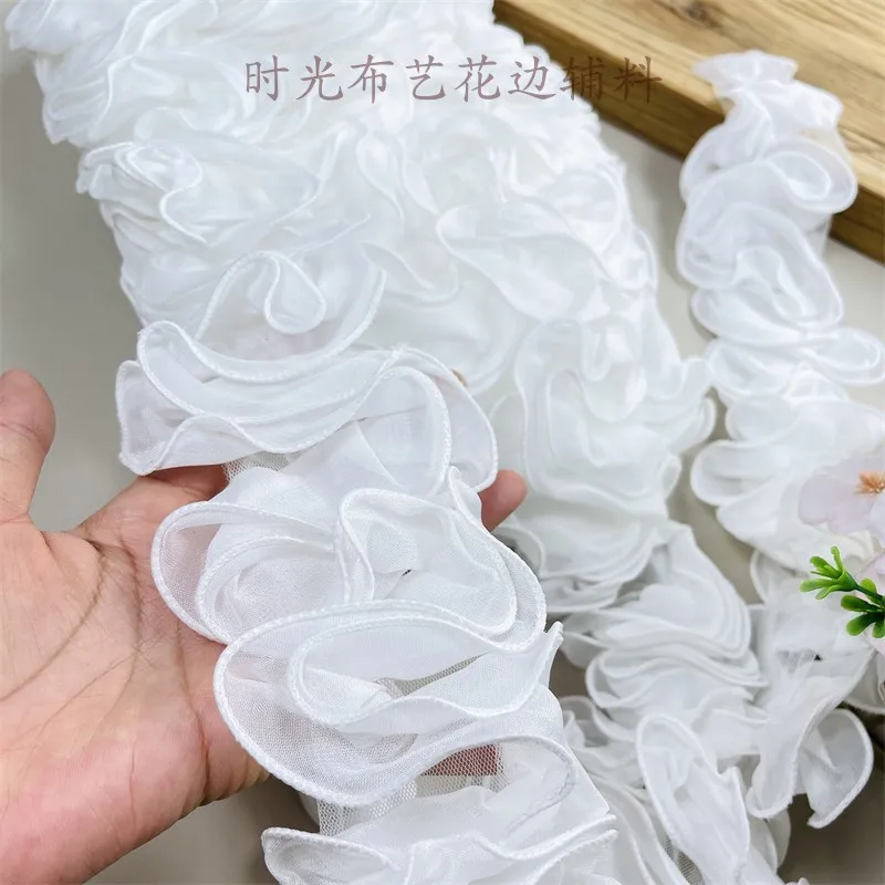 9Yards Ruffle Lace Edge Trim Shiny Satin Pleated Ribbon Fabric Hem For Baby Dress Bouquet Crafts Headwear Decoration Material
9Yards Ruffle Lace Edge Trim Shiny Satin Pleated Ribbon Fabric Hem For Baby Dress Bouquet Crafts Headwear Decoration Material