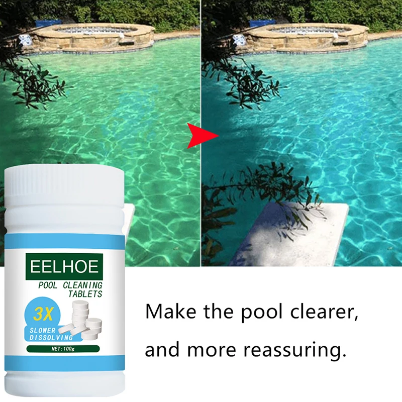 100g Swimming Pool Cleaning Tablets Disinfection Pills Chlorine tablets Instant Effervescent Pipes Cleaning Water Disinfection
100g Swimming Pool Cleaning Tablets Disinfection Pills Chlorine tablets Instant Effervescent Pipes Cleaning Water Disinfection