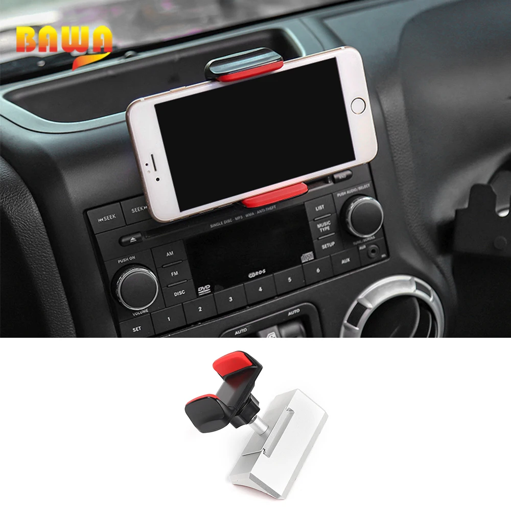BAWA ABS Car Dashboard Mount Cell Mobile Phone Holder Stand Bracket Accessories For Jeep Wrangler 2012-2016 Car Styling
BAWA ABS Car Dashboard Mount Cell Mobile Phone Holder Stand Bracket Accessories For Jeep Wrangler 2012-2016 Car Styling