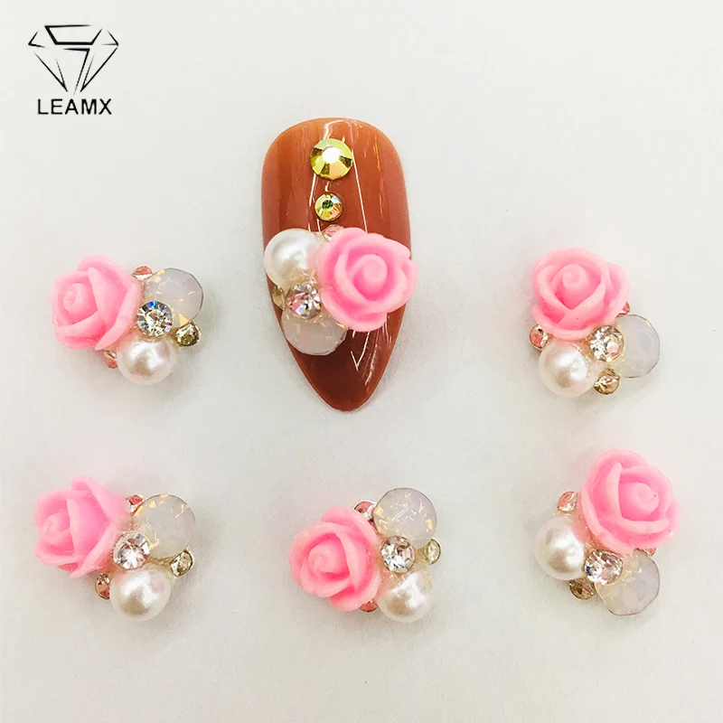 LEAMX 10PCS Japanese Resin Flower Rhinestones Pearl Nails Art Decorations 3D Metal Nail Charms Girls UV Gel Manicure Tools L537
LEAMX 10PCS Japanese Resin Flower Rhinestones Pearl Nails Art Decorations 3D Metal Nail Charms Girls UV Gel Manicure Tools L537