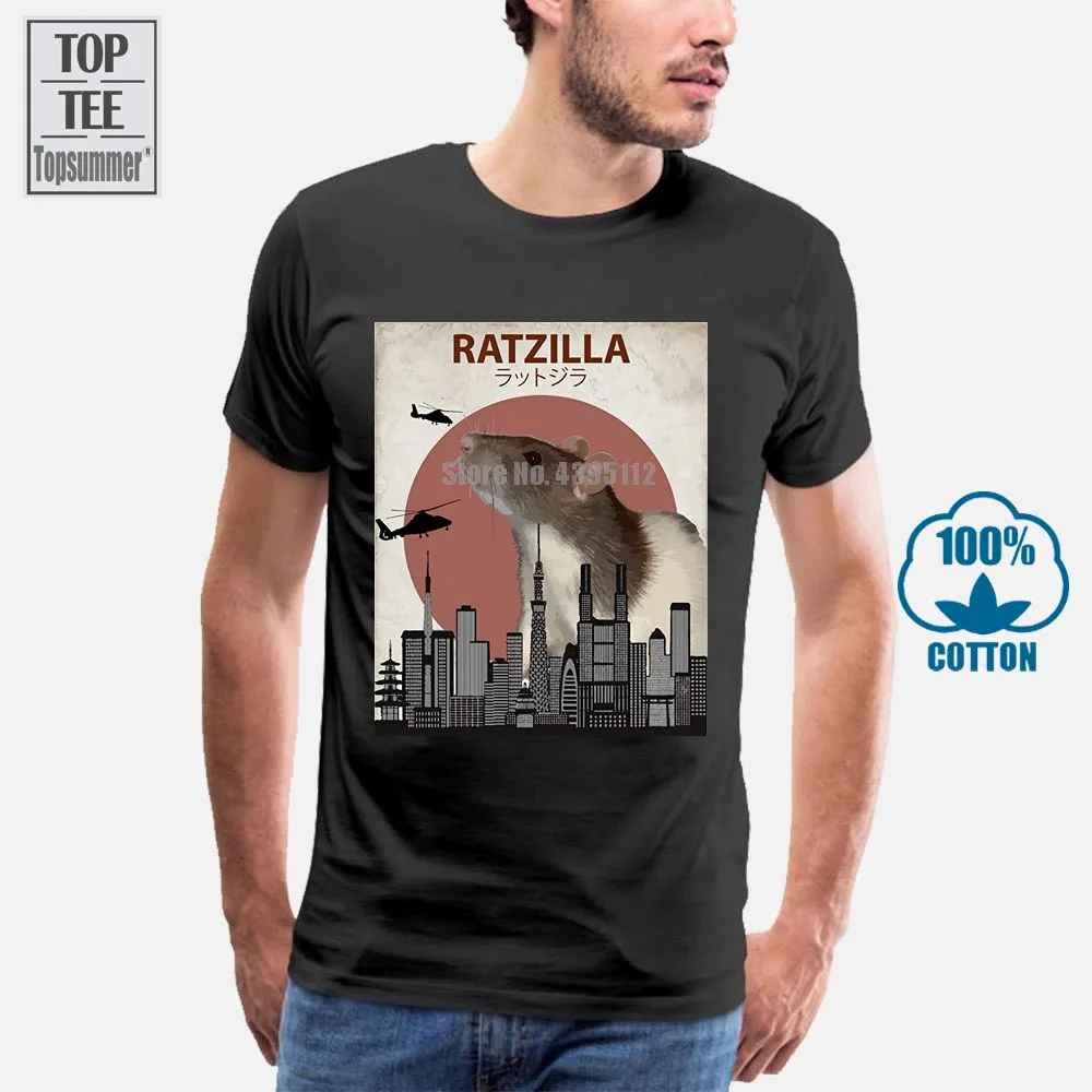 Ratzilla Funny Rat T Shirt Cute Japanese Mouse Lovers Gift T Shirts Casual Brand Clothing Cotton Print T Shirts Men
Ratzilla Funny Rat T Shirt Cute Japanese Mouse Lovers Gift T Shirts Casual Brand Clothing Cotton Print T Shirts Men