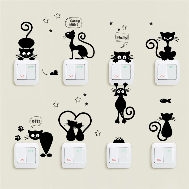 25*70cm Cute Cat Removable Wall Stickers Decals Living Room Home Decoration Kids Room Decor Wallpaper Stickers 
25*70cm Cute Cat Removable Wall Stickers Decals Living Room Home Decoration Kids Room Decor Wallpaper Stickers