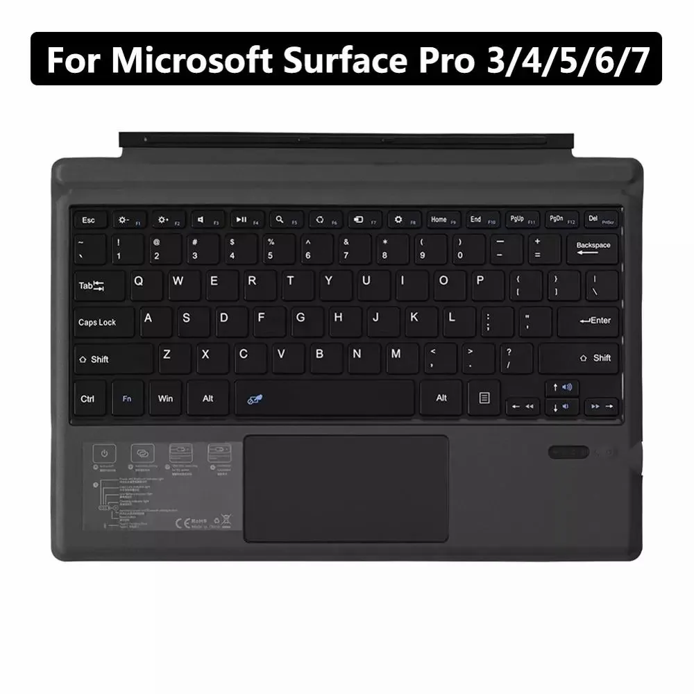 Беспроводная клавиатура для Microsoft Surface Pro 3 4 5 6 7 портативная сенсорная панель