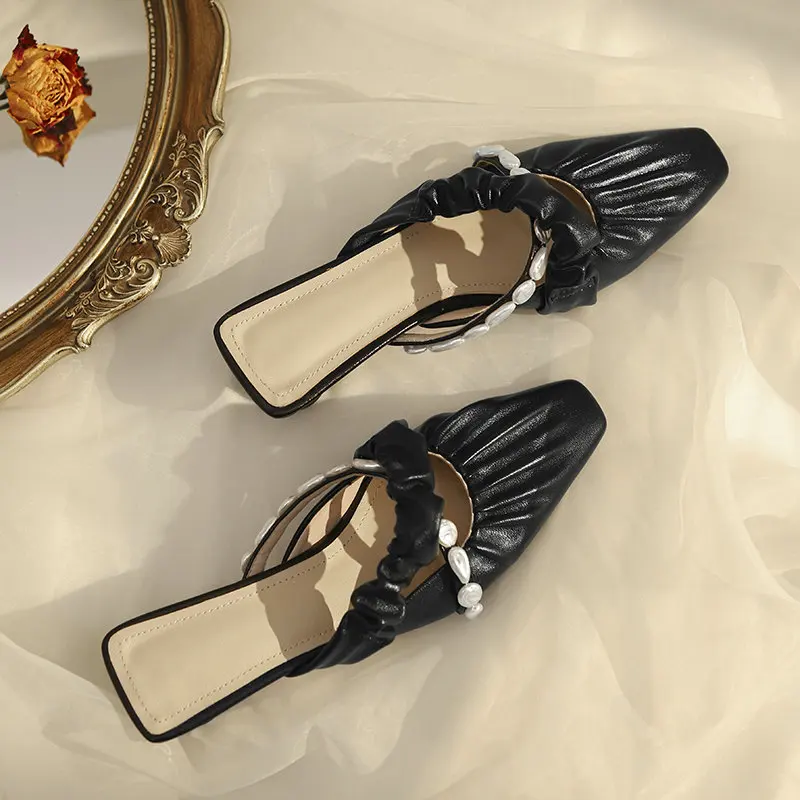 ESVEVA 2021 Summer Square High Heel Female Shoes Elegant Slip On Genuine Leather Pointed Toe Sweet Women Sandals Big Size 34-40
ESVEVA 2021 Summer Square High Heel Female Shoes Elegant Slip On Genuine Leather Pointed Toe Sweet Women Sandals Big Size 34-40