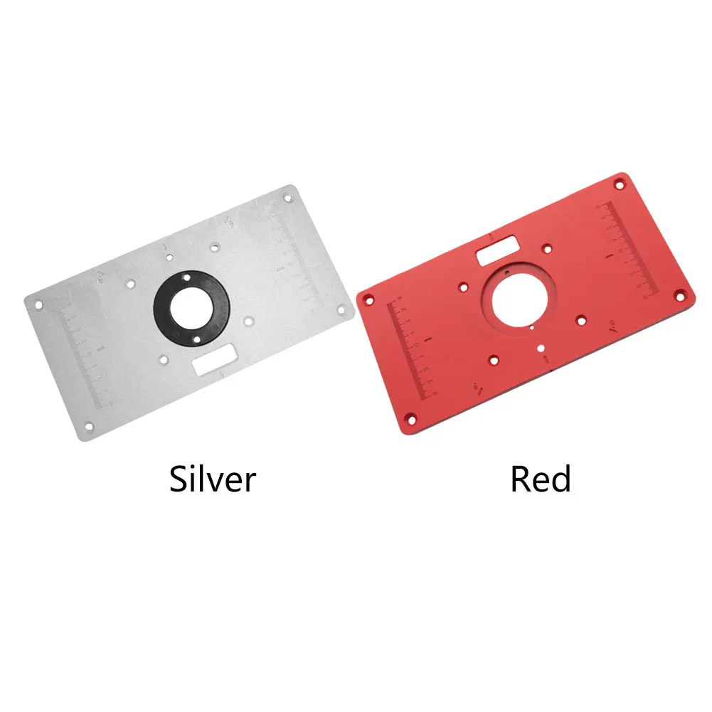 Rustproof Replacement Professional With Rings Practical Tool Aluminum Router Table Plate Woodworking Benches Durable Insert 
Rustproof Replacement Professional With Rings Practical Tool Aluminum Router Table Plate Woodworking Benches Durable Insert