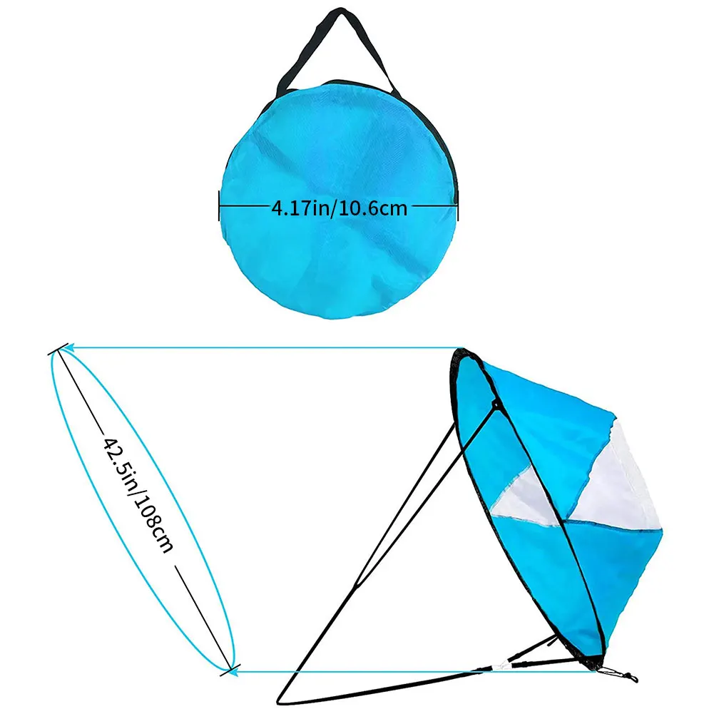 Foldable Kayak Boat Wind Sail Summer Surfing Wind Paddle Kayak Sail Durable Downwind Paddle Rowing Boats Wind Window Drop Ship
Foldable Kayak Boat Wind Sail Summer Surfing Wind Paddle Kayak Sail Durable Downwind Paddle Rowing Boats Wind Window Drop Ship