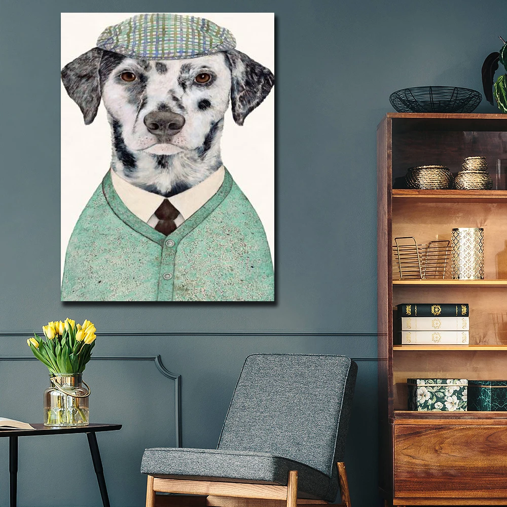 Modern Style Dalmatians Canvas Painting Wall Art Posters And Prints Funny Animals Get Clothes for Nordic Kids Room Home Decor
Modern Style Dalmatians Canvas Painting Wall Art Posters And Prints Funny Animals Get Clothes for Nordic Kids Room Home Decor