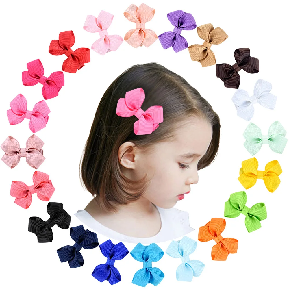 20Pcs Solid Color Cute Bows Hair Clip for Kids Girls Hairpins Grosgrain Headwear Children Hair Accessories Barrette
20Pcs Solid Color Cute Bows Hair Clip for Kids Girls Hairpins Grosgrain Headwear Children Hair Accessories Barrette