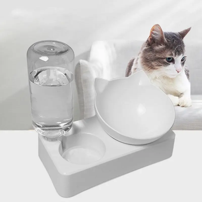 Pet Bowl Automatic Feeder Dog Cat Food Bowl with Water Dispenser Double Dog Drinking Bottle Cat Dish Bowl for Pet Food Container
Pet Bowl Automatic Feeder Dog Cat Food Bowl with Water Dispenser Double Dog Drinking Bottle Cat Dish Bowl for Pet Food Container
