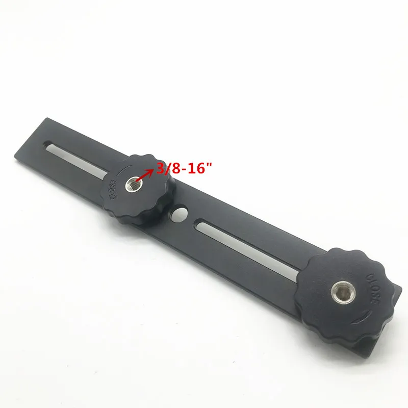 Double Flash Bracket 1/4" and 3/8" Mounting Screw for Speedlite Video Light Hand Grip Camera Hot Shoe
Double Flash Bracket 1/4" and 3/8" Mounting Screw for Speedlite Video Light Hand Grip Camera Hot Shoe