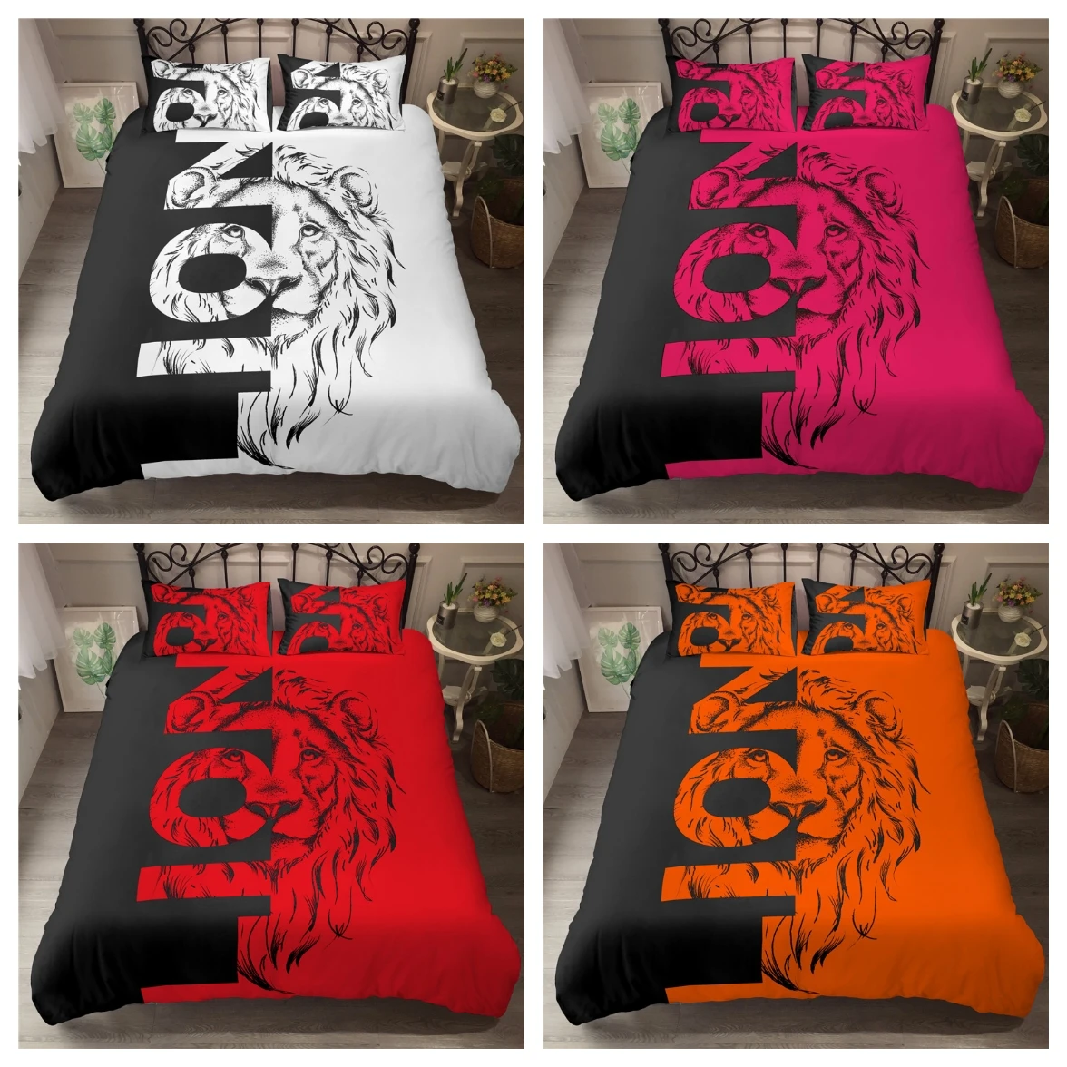 2021 New Pattern 3d Digital Lion Printing Duvet Cover Set 1 Quilt Cover + 1/2 Pillowcases Single Twin Double Full Queen King
2021 New Pattern 3d Digital Lion Printing Duvet Cover Set 1 Quilt Cover + 1/2 Pillowcases Single Twin Double Full Queen King