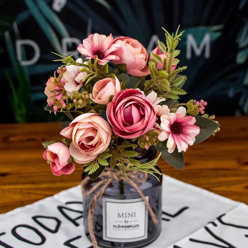 Baffy Artificial Flower Vintage Rose Chrysanthemum Simulation Bunch For Home Wedding Party Decoration Photography props
Baffy Artificial Flower Vintage Rose Chrysanthemum Simulation Bunch For Home Wedding Party Decoration Photography props
