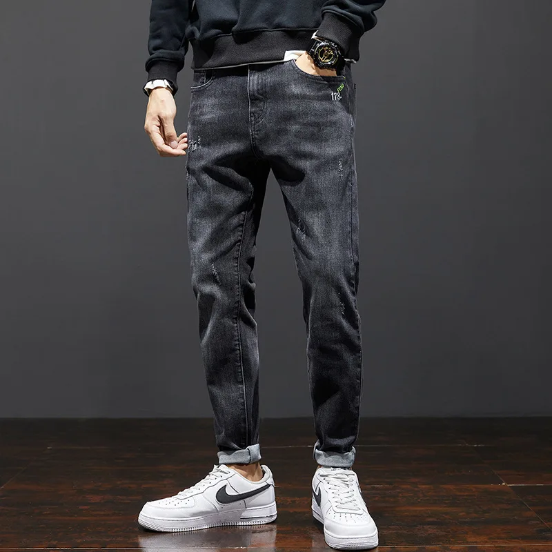 Newly Designer Fashion Men Jeans Retro Black Gray Elastic Slim Fit Casual Denim Trousers Korean Style Vintage Cotton Long Pants
Newly Designer Fashion Men Jeans Retro Black Gray Elastic Slim Fit Casual Denim Trousers Korean Style Vintage Cotton Long Pants