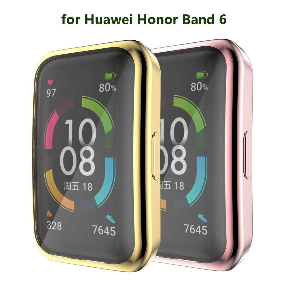 Case for Huawei Honor Band 6 Watch Cover Screen Protector Watchband Accessories Rose Gold TPU Full Protective Cases Soft Plating
Case for Huawei Honor Band 6 Watch Cover Screen Protector Watchband Accessories Rose Gold TPU Full Protective Cases Soft Plating