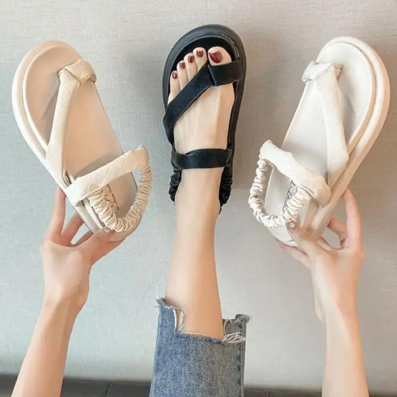 Clip Toe Roman Sandals Women 2021 Summer New Fashion Versatile Flat Platform Thick Soled Casual Beach Shoes Flat Sandals Ladies
Clip Toe Roman Sandals Women 2021 Summer New Fashion Versatile Flat Platform Thick Soled Casual Beach Shoes Flat Sandals Ladies