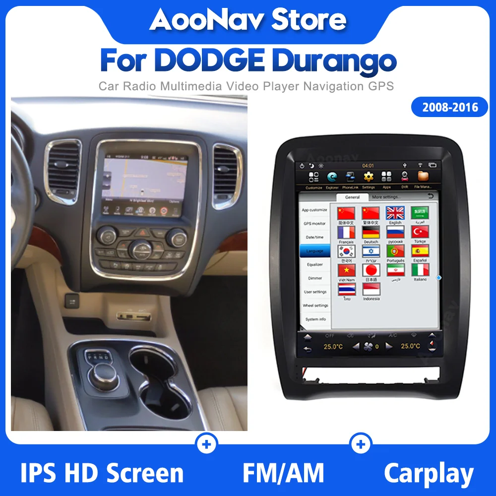 Автомагнитола anroid 128G 2din для DODGE Durango 2008-2016, Беспроводной мультимедийный стереоплеер Carplay с вертикальным сенсорным экраном
Автомагнитола anroid 128G 2din для DODGE Durango 2008-2016, Беспроводной мультимедийный стереоплеер Carplay с вертикальным сенсорным экраном