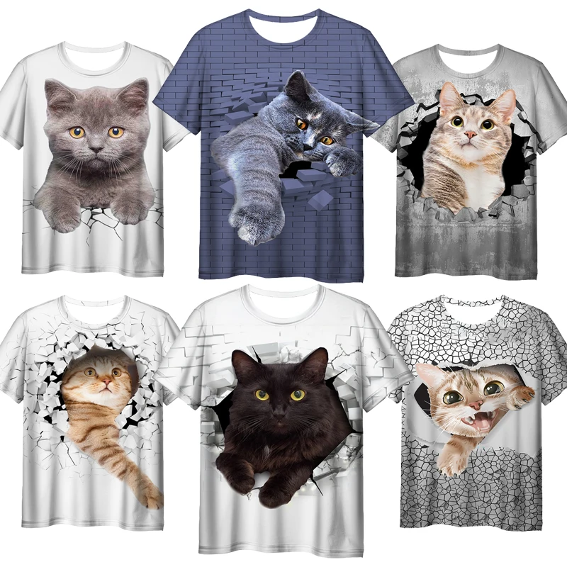 3D Cat Print Tshirts for Women Men Camiseta Summer Unisex Cute Animals T-shirts Adult Short Sleeves T Shirts Female Cartoon Tee
3D Cat Print Tshirts for Women Men Camiseta Summer Unisex Cute Animals T-shirts Adult Short Sleeves T Shirts Female Cartoon Tee