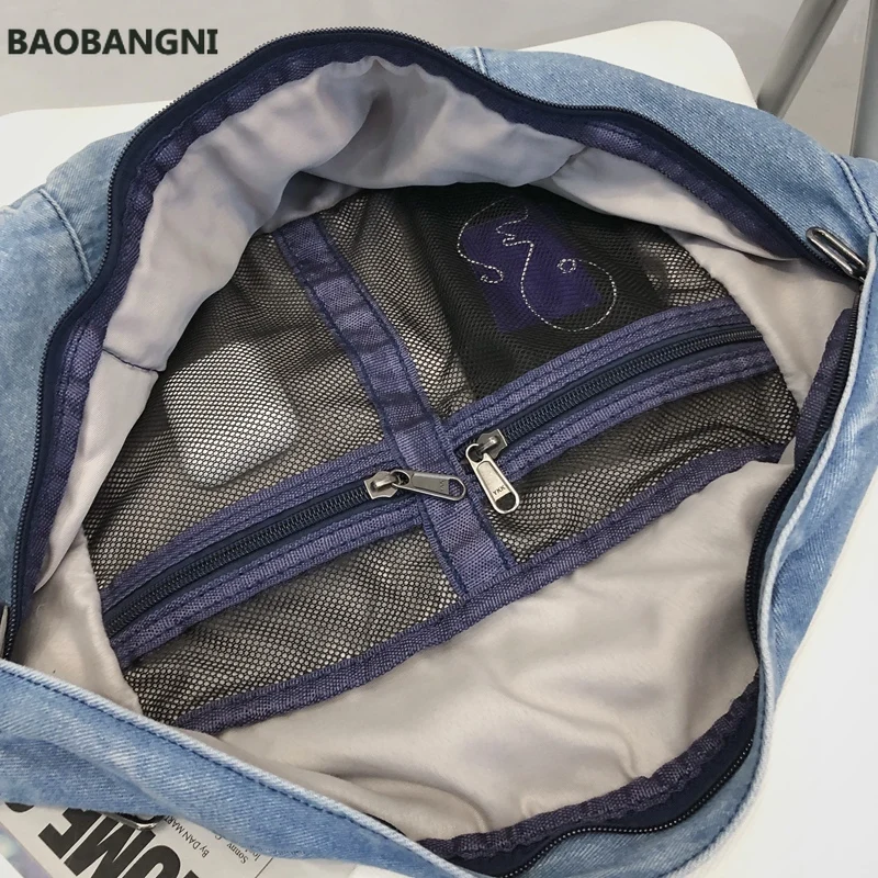 New Denim Shoulder Bag Girls Unisex Crossbody Bags for Women Large Capacity Messenger Bag Bolsos Para Mujer
New Denim Shoulder Bag Girls Unisex Crossbody Bags for Women Large Capacity Messenger Bag Bolsos Para Mujer
