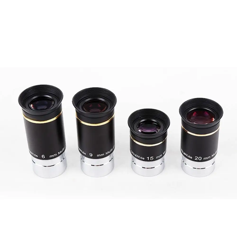 New 1.25inch 66-Degree Ultra Wide Angle Eyepiece Kit 6/9/15/20mm for Telescope LD2038
New 1.25inch 66-Degree Ultra Wide Angle Eyepiece Kit 6/9/15/20mm for Telescope LD2038
