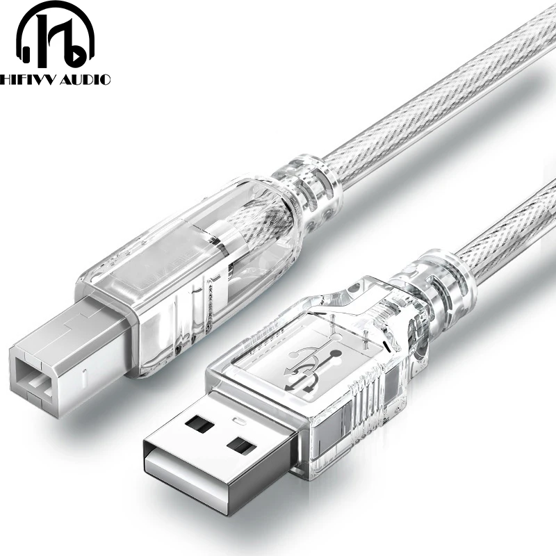 Лучший USB кабель для аудио усилителя DAC печати линии с двойной магнитной