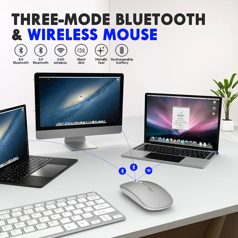Wireless Mouse Computer Bluetooth Mouse Silent Mause Rechargeable Ergonomic Mouse 2.4Ghz USB Optical Mice For Macbook Laptop PC
Wireless Mouse Computer Bluetooth Mouse Silent Mause Rechargeable Ergonomic Mouse 2.4Ghz USB Optical Mice For Macbook Laptop PC
