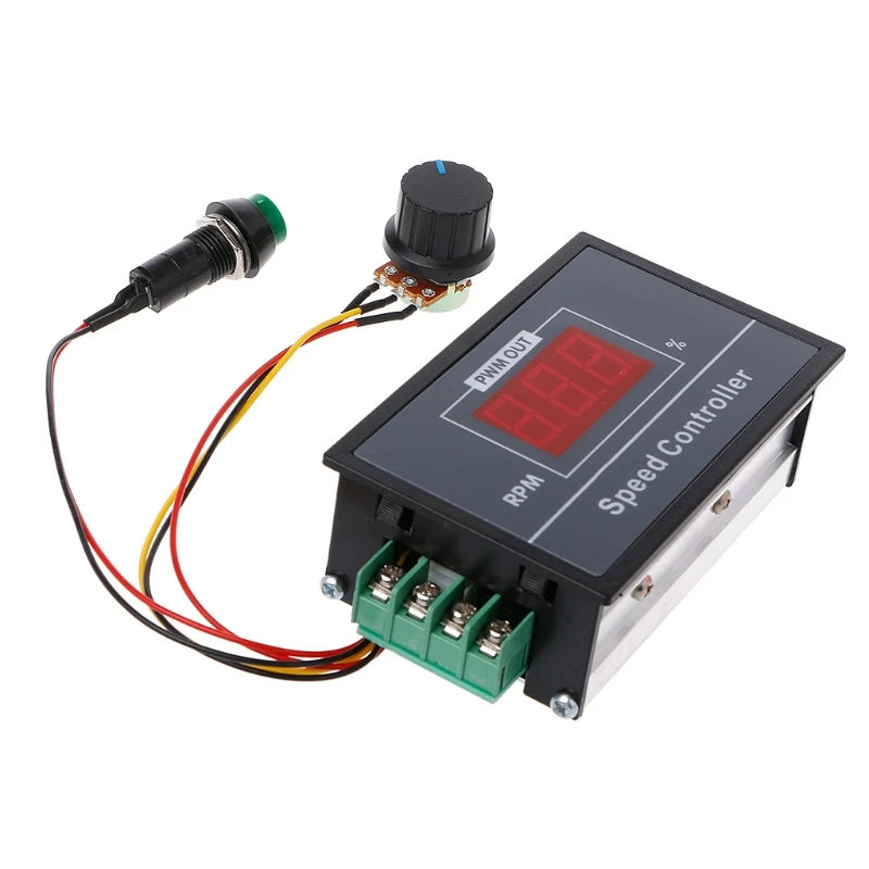 PWM DC 6-60V Motor Speed Controller 0-100 Digital Display Stepless Speed Regulation with LED Display New 2019
PWM DC 6-60V Motor Speed Controller 0-100 Digital Display Stepless Speed Regulation with LED Display New 2019