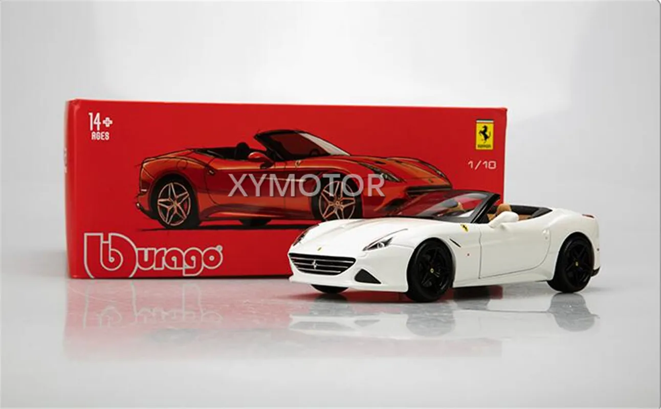 Новинка 1/18 от Burago, металлическая литая модель Автомобиля Ferrari California T, цвет белый/красный/серый, фотография
Новинка 1/18 от Burago, металлическая литая модель Автомобиля Ferrari California T, цвет белый/красный/серый, фотография