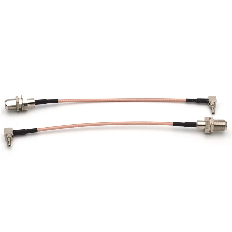 100 Pieces RF Connector F to CRC9 Cable F Female to CRC9 Rightangle RG316 Pigtail Cable 15cm 
100 Pieces RF Connector F to CRC9 Cable F Female to CRC9 Rightangle RG316 Pigtail Cable 15cm