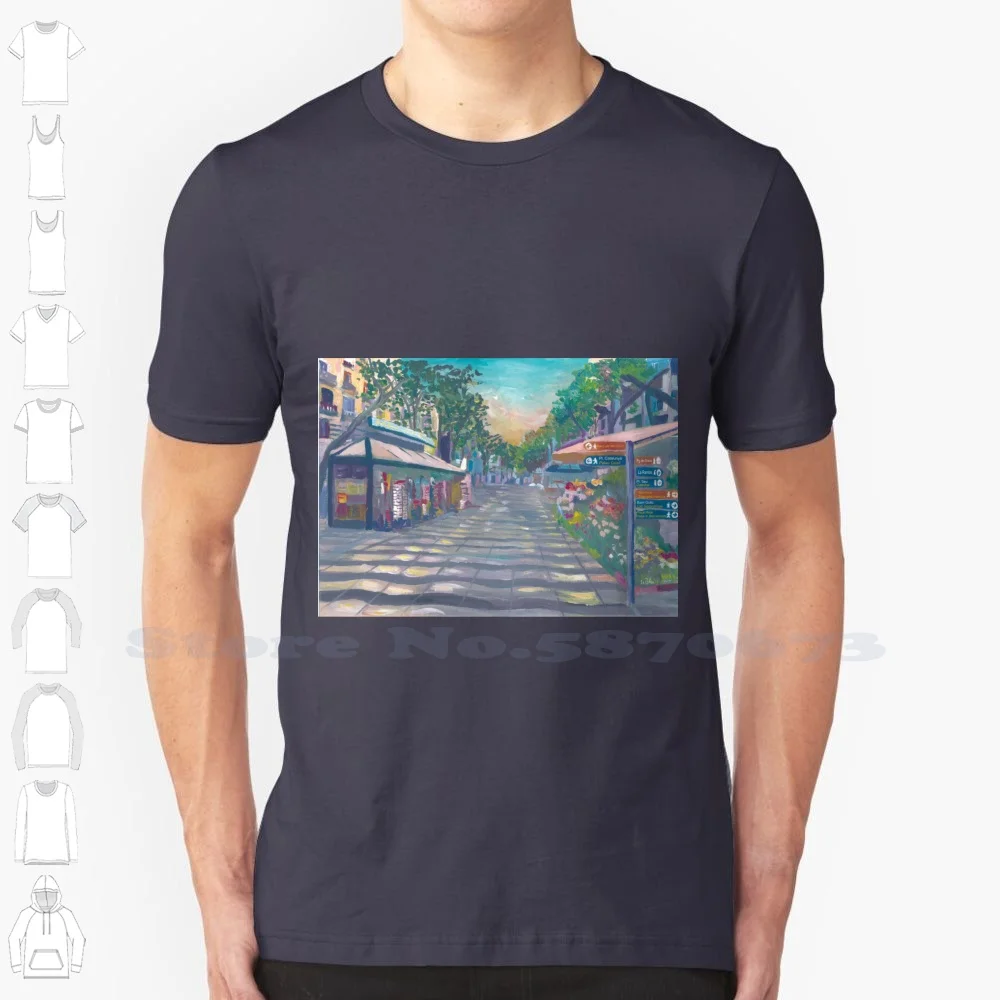 Rambla Street Scene With Signpost Summer Funny T Shirt For Men Women Rambla Signpost Sagrada Montjuic Art Painting Street Scene
Rambla Street Scene With Signpost Summer Funny T Shirt For Men Women Rambla Signpost Sagrada Montjuic Art Painting Street Scene