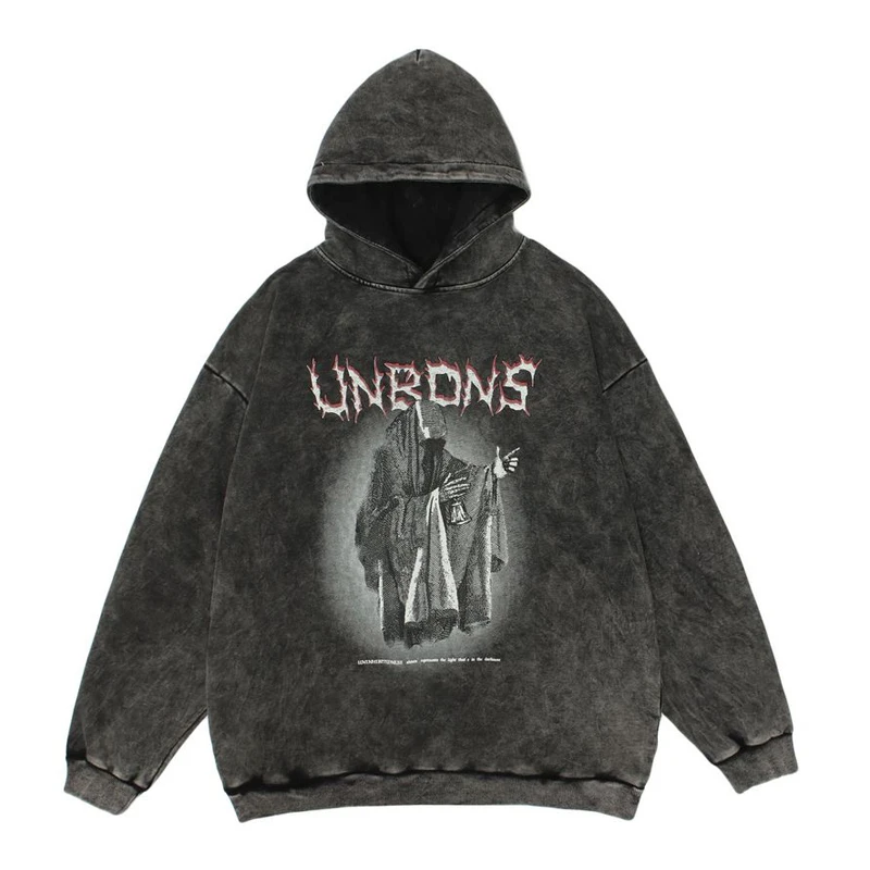 High Street Vintage Hoodie Sweatshirt Men Distressed Demon Print Pullover Fashion Casual Oversized Black Hoodies Streetwear Fall
High Street Vintage Hoodie Sweatshirt Men Distressed Demon Print Pullover Fashion Casual Oversized Black Hoodies Streetwear Fall