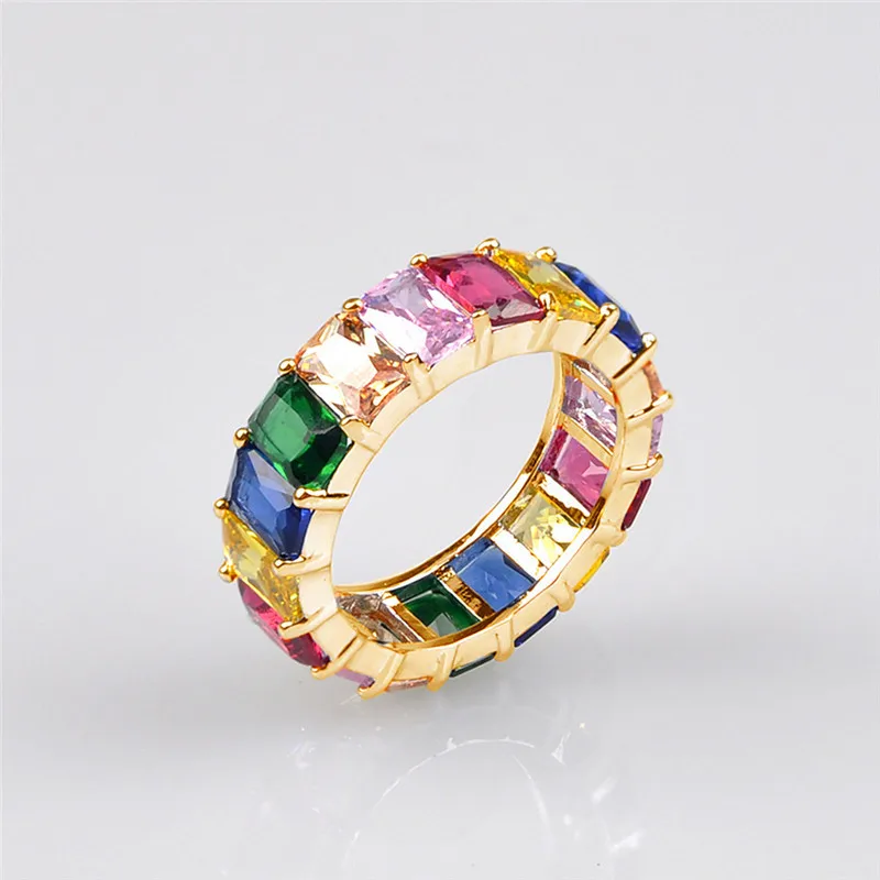 Zircon Color Diamond Square Ring One Generation Ring Creative Explosion Style Women's Luxury Accessories Jewelry Gift
Zircon Color Diamond Square Ring One Generation Ring Creative Explosion Style Women's Luxury Accessories Jewelry Gift