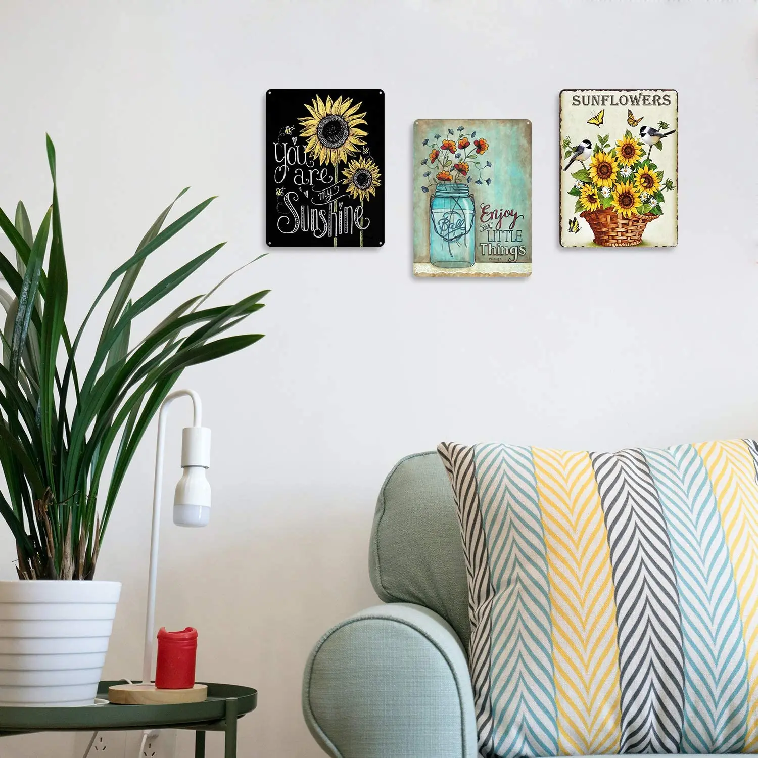 Vintage Sunflower Tin Signs Birds and Butterfly Farmhouse Home Wall Decor Metal Poster Plaque Signs 8x12 Inch Metal Plate
Vintage Sunflower Tin Signs Birds and Butterfly Farmhouse Home Wall Decor Metal Poster Plaque Signs 8x12 Inch Metal Plate