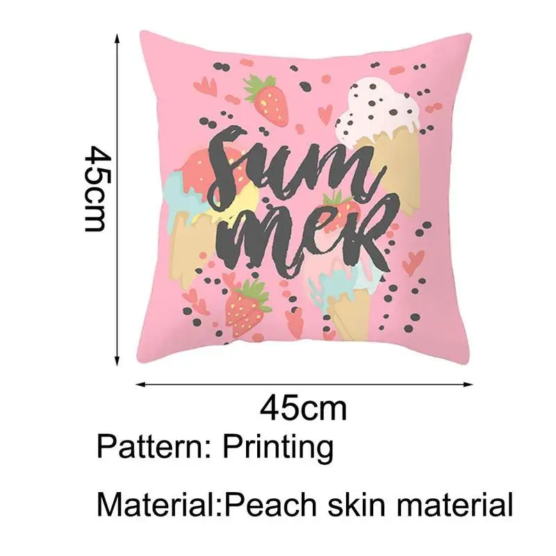 Modern Summer Sweets Pink Strawberry Cushion Cover Sofa Hotel Decorative Printed For Living Room Bed Sofa Pillow Cover 45x45cm
Modern Summer Sweets Pink Strawberry Cushion Cover Sofa Hotel Decorative Printed For Living Room Bed Sofa Pillow Cover 45x45cm