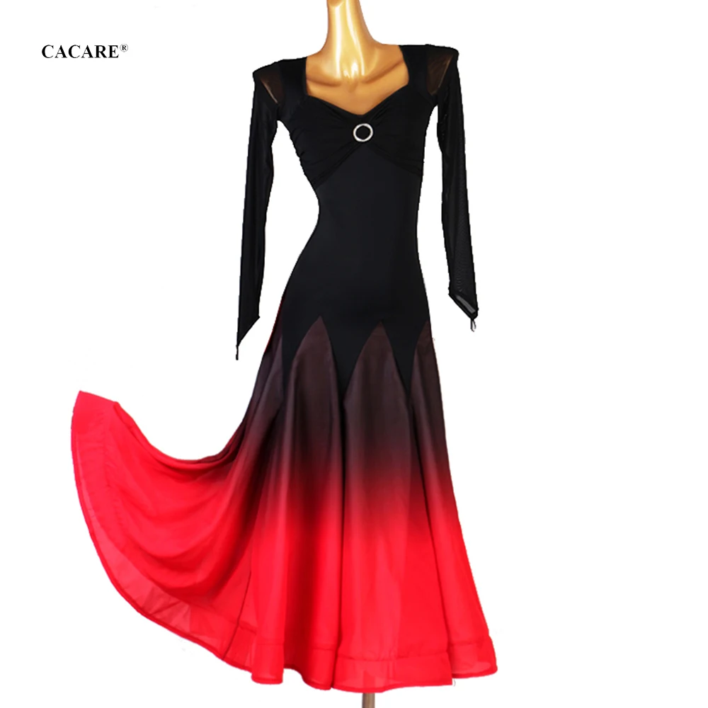 Ballroom Dance Competition Dresses Women Waltz Dress Standard Dancing Wear Costume Customize D0854 Mesh Sleeve Big Hem CACARE
Ballroom Dance Competition Dresses Women Waltz Dress Standard Dancing Wear Costume Customize D0854 Mesh Sleeve Big Hem CACARE