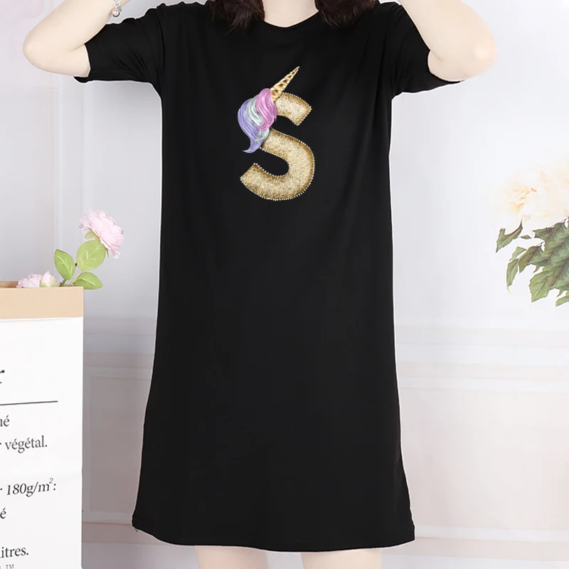 Letter Print Dress Mini Ladies Loose Summer T-Shirt Dresses Korean Short Sleeve Streetwear Casual Pullover Dress Robes
Letter Print Dress Mini Ladies Loose Summer T-Shirt Dresses Korean Short Sleeve Streetwear Casual Pullover Dress Robes
