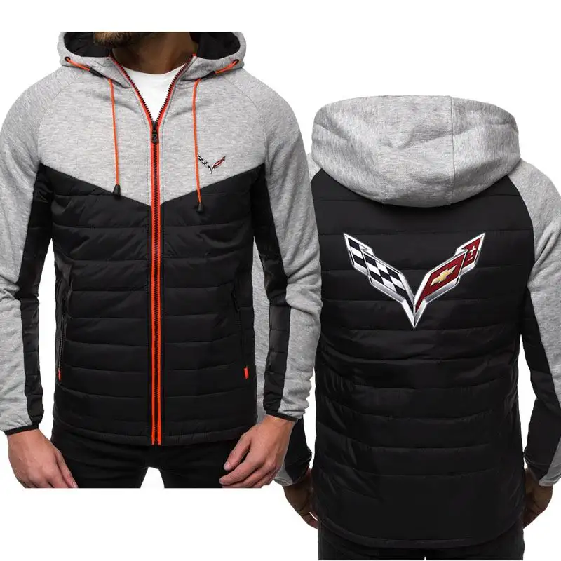 New Fashion Corvette Logo Hoody Spliced Jacket Men Spring Autumn Hoodies Casual Coat Hooded Fleece Sport Zipper Tops
New Fashion Corvette Logo Hoody Spliced Jacket Men Spring Autumn Hoodies Casual Coat Hooded Fleece Sport Zipper Tops