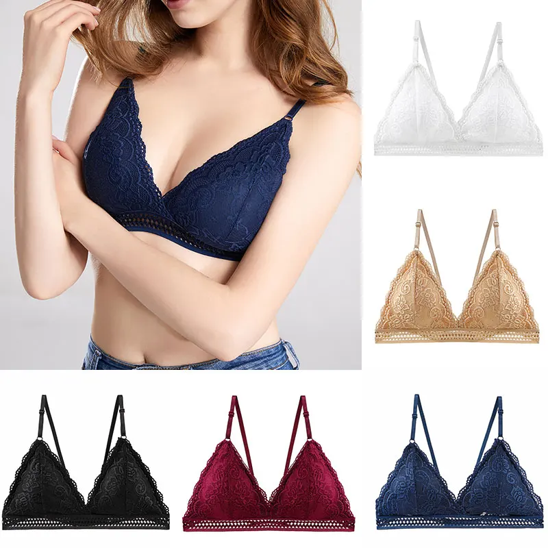 French Triangle Cup Sling Beautiful Back Bras For Women Sexy Lace Intimate Wireless Seamless Push Up Bra Wire Free Thin Bralette
French Triangle Cup Sling Beautiful Back Bras For Women Sexy Lace Intimate Wireless Seamless Push Up Bra Wire Free Thin Bralette