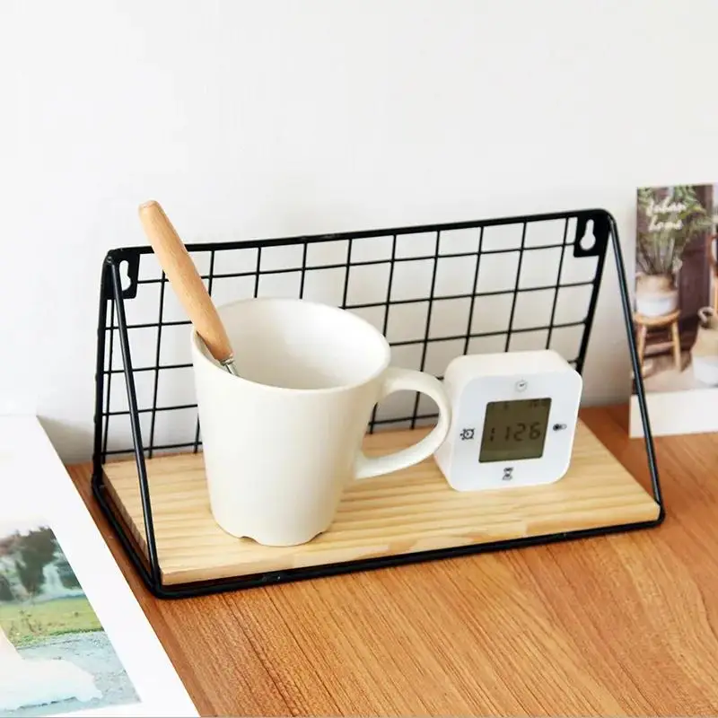 Wooden&Iron Wall Home Decor Wall Shelf Wall Mounted Storage Rack For Kitchen Bedroom Kids Room Decoration Wooden Holder
Wooden&Iron Wall Home Decor Wall Shelf Wall Mounted Storage Rack For Kitchen Bedroom Kids Room Decoration Wooden Holder