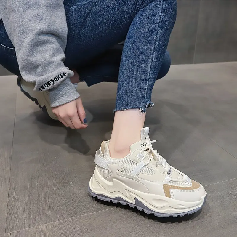 2021 Spring Autumn Women Comfortable Sneakers Chunky Outdoor Beige Gray Platform Zapatos De Mujer Summer Shoes for Woman
2021 Spring Autumn Women Comfortable Sneakers Chunky Outdoor Beige Gray Platform Zapatos De Mujer Summer Shoes for Woman