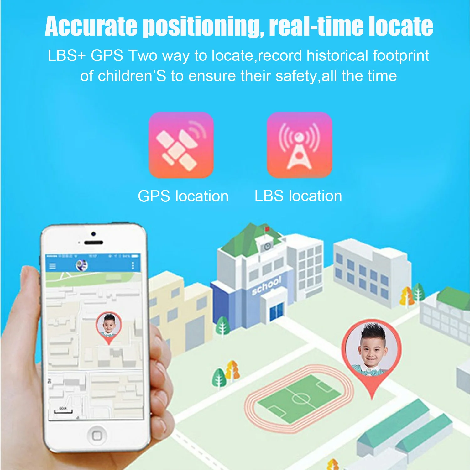 Multifunction Waterproof Anti-lost Smart Connect Watch Smartwatch Phone Tracker Locater Real-time Monitor for Kids Children
Multifunction Waterproof Anti-lost Smart Connect Watch Smartwatch Phone Tracker Locater Real-time Monitor for Kids Children