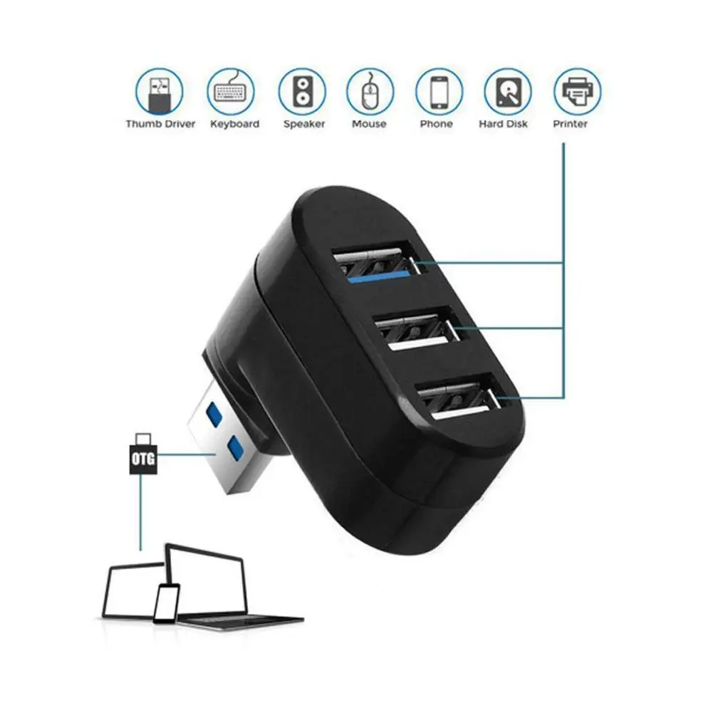 Для смартфона с 3 портами вращающийся USB 2,0 концентратор разделитель Портативный мини-удлинитель вращающийся usb-хаб 2,0 F2N5
Для смартфона с 3 портами вращающийся USB 2,0 концентратор разделитель Портативный мини-удлинитель вращающийся usb-хаб 2,0 F2N5